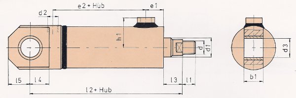 TGL 10906 Hydraulikzylinder