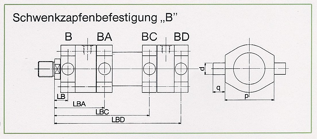 Schwenkbefestigung B 250C
