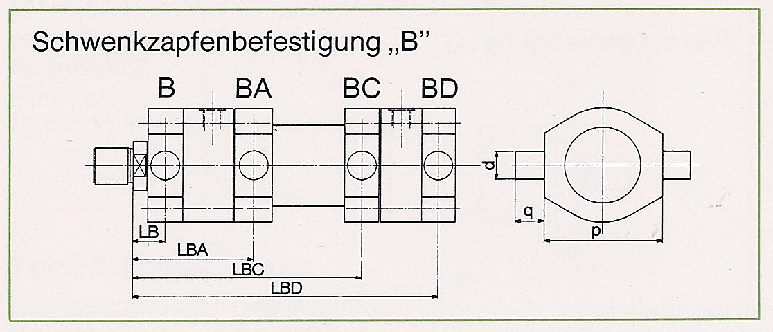 Schwenkbefestigung B 250D